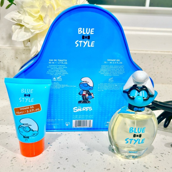 The Smurfs Blue Style Gift Set of 2 PCS For Kids BRAINY Smurf EDT & Shower Gel - Picture 3 of 5